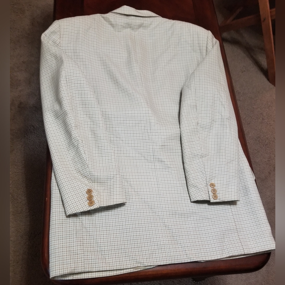 Enrico Coveri Italian Men's Classic Checkered Blazer - Picture 2 of 15